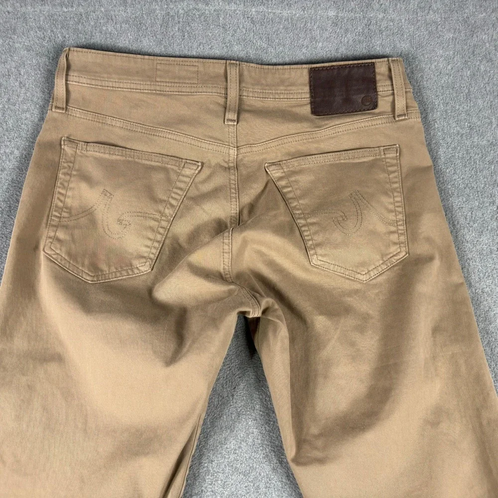 AG Adriano Goldschmied Pants Mens 32x32 Everett Slim Straight Khaki Italy